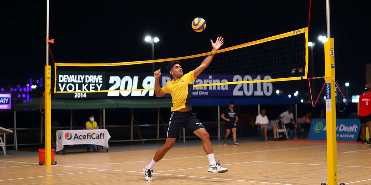 Mumbai Masala Volley Gameplay Action Mumbai Masala Volley gameplay showing a player executing a spike near Marine Drive