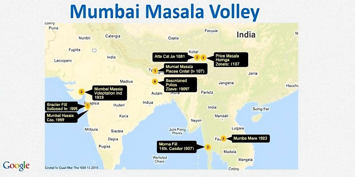 Mumbai Masala Volley Download Distribution in India Map of India showing Mumbai Masala Volley download hotspots